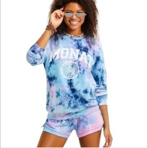 Monat Unisex Tie Dye Sweatshirt Sz S